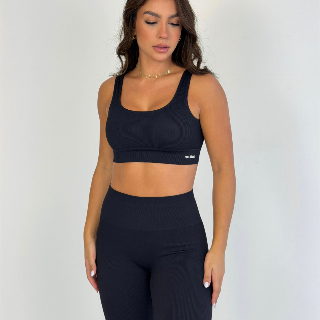 Top U seamless - Preto