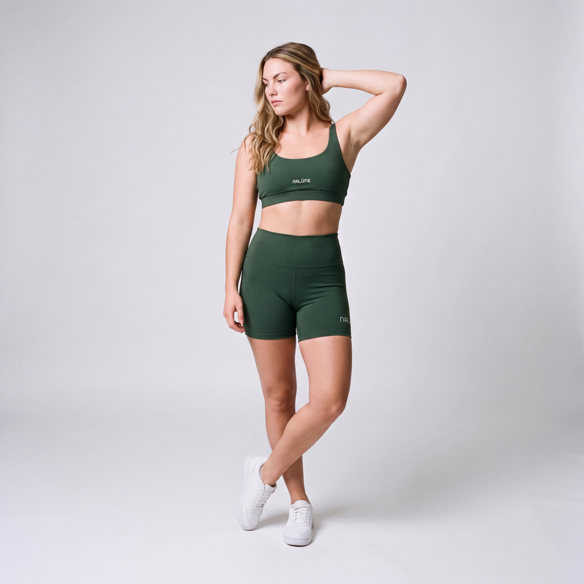 Conjunto Lume Verde Musgo – Top Lume + Short Vibe Nalüme