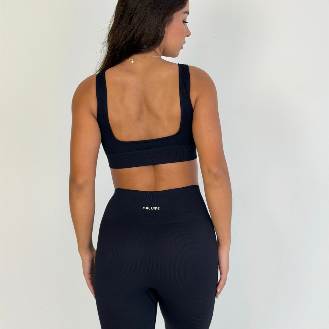 Top U seamless - Preto