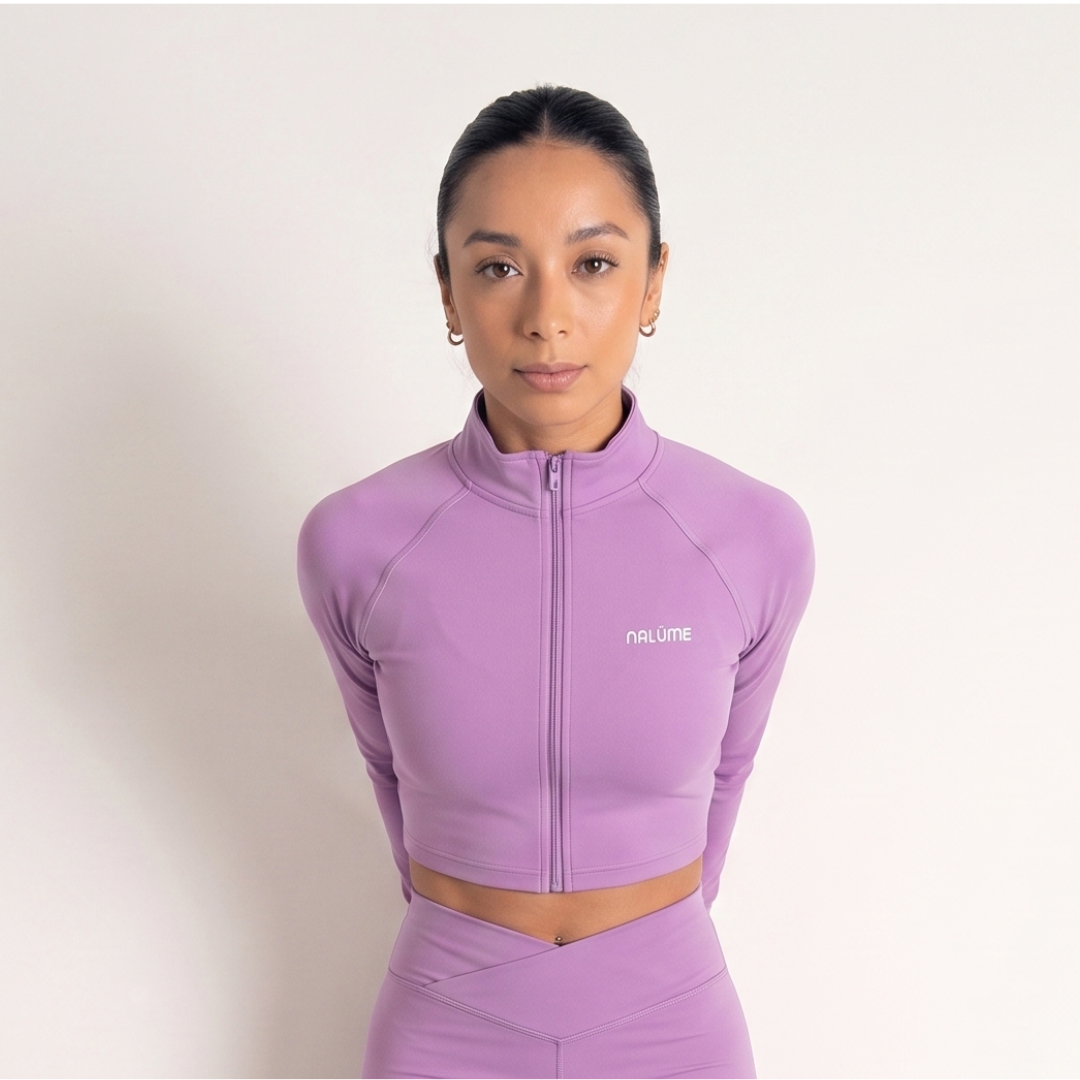 Casaquinho Cropped Solaris - Violeta