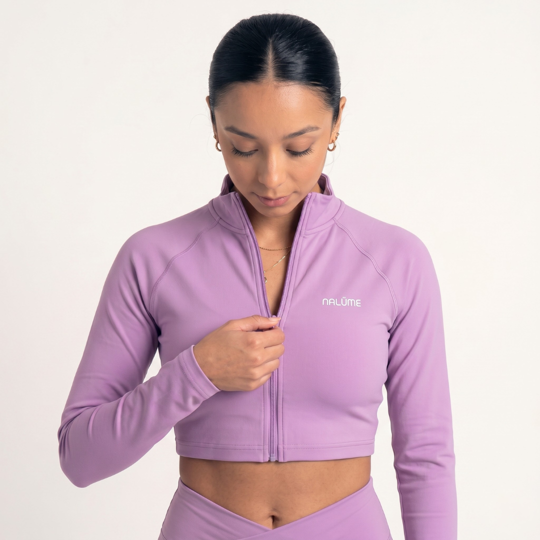 Casaquinho Cropped Solaris - Violeta