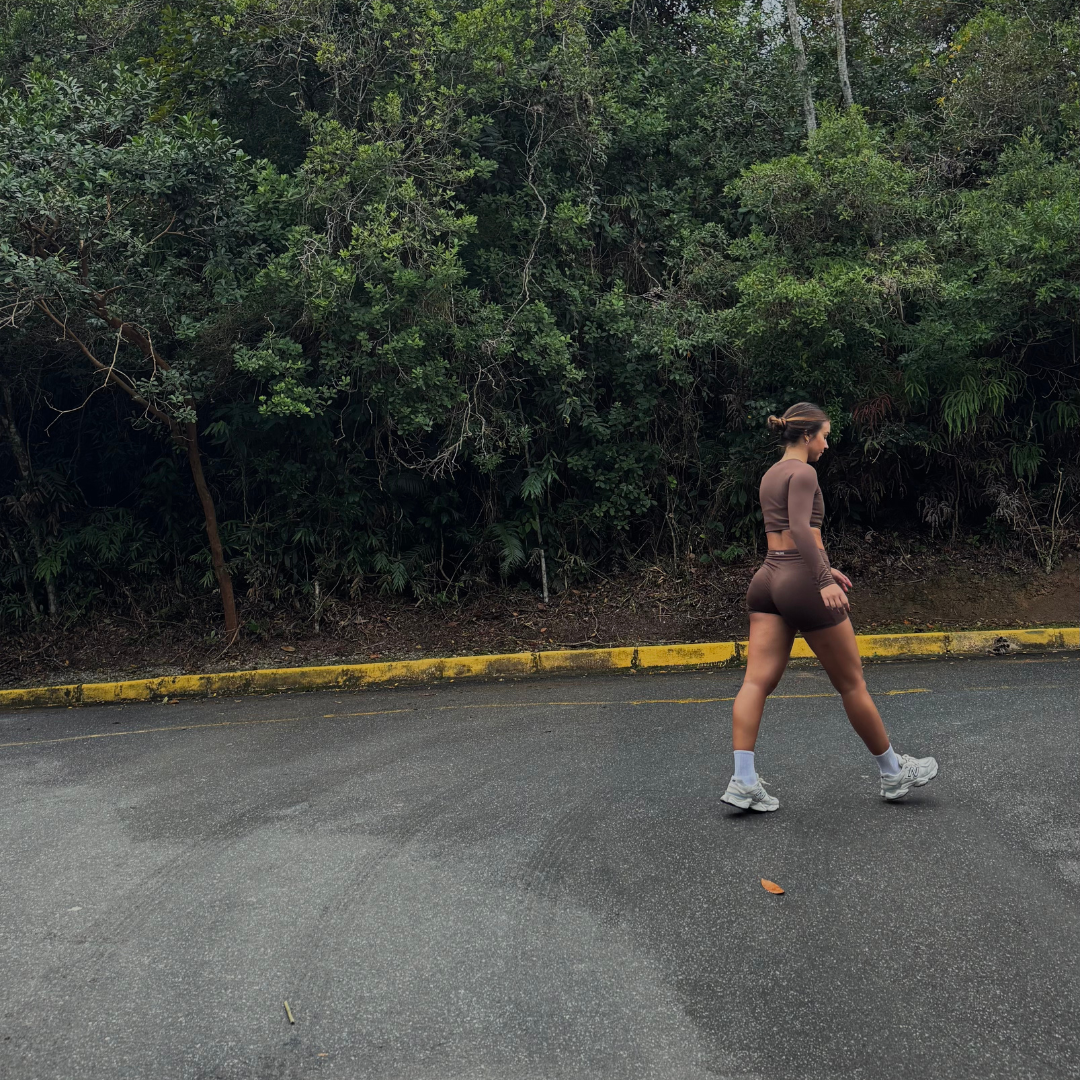 Casaquinho Cropped Solara - Marrom