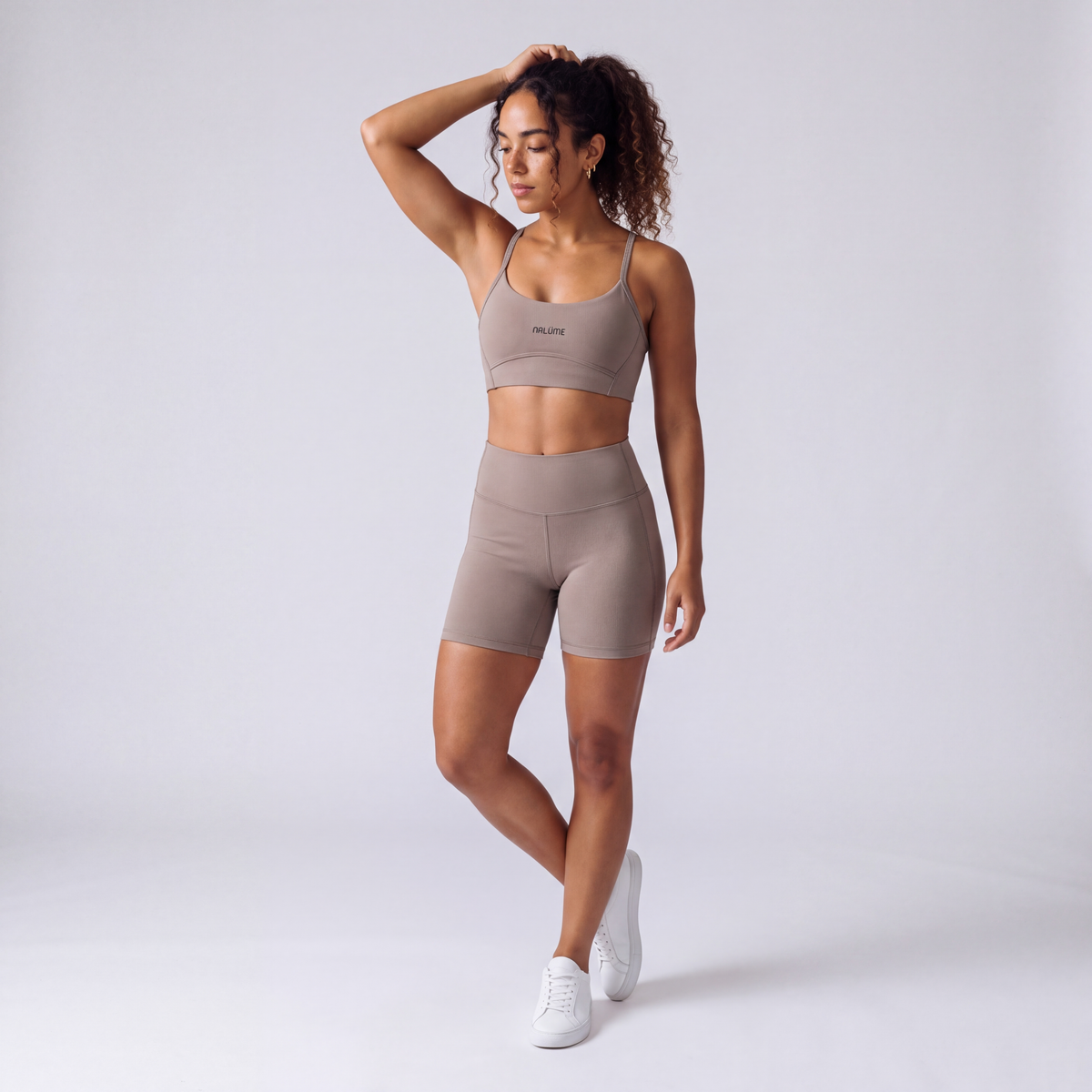 Conjunto Aurea Bege – Top Lume + Short Aurea Nalüme