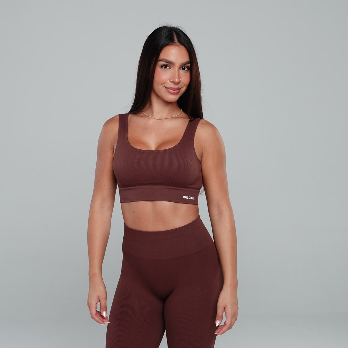 Top U seamless - Marrom