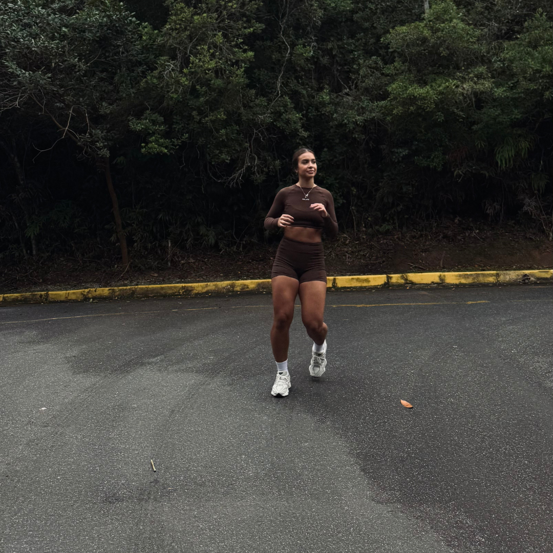 Casaquinho Cropped Solara - Marrom