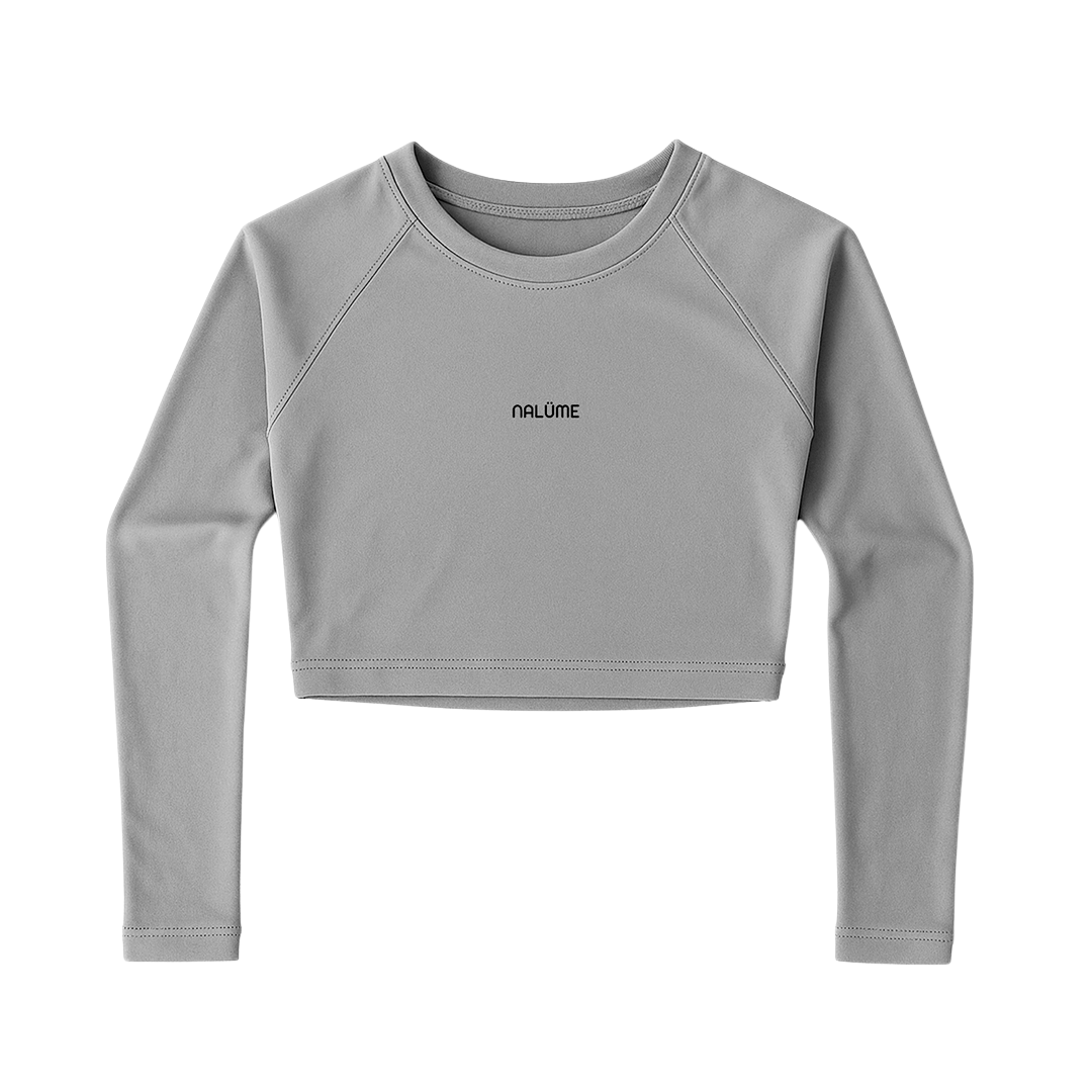 Casaquinho Cropped Solara - Cinza