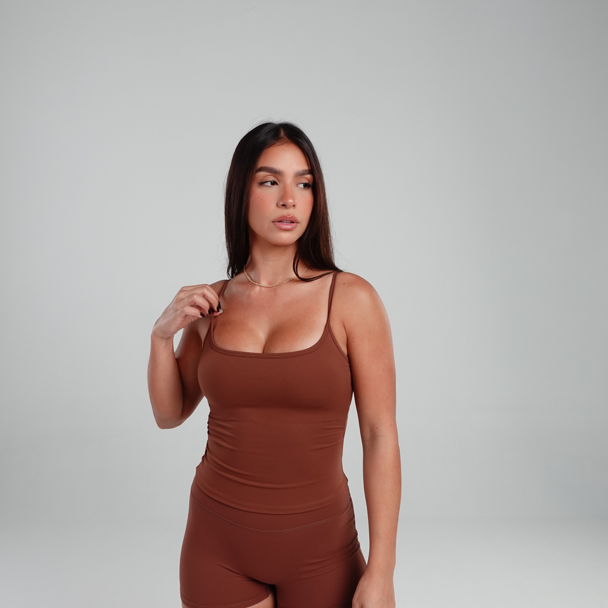Conjunto Peach Floss - Marrom