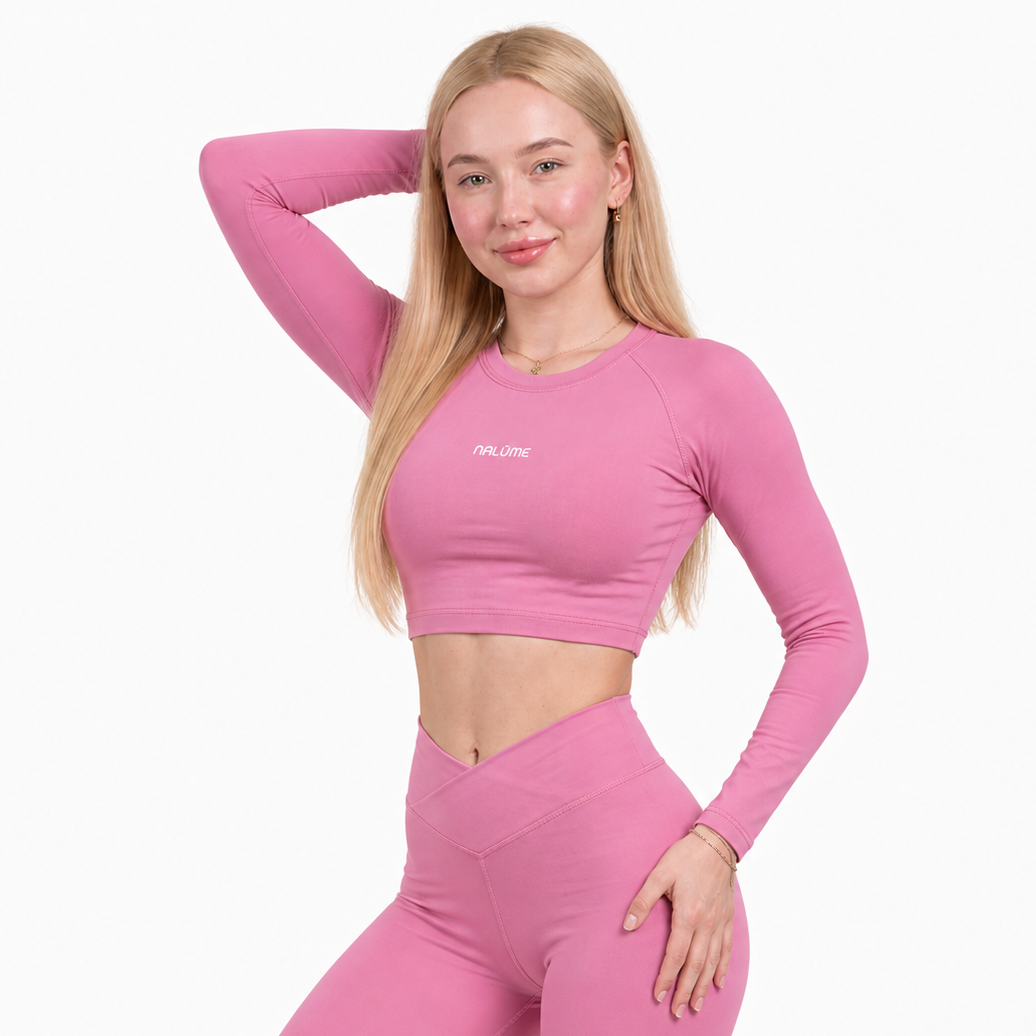 Casaquinho Cropped Solara - Rosa Bebê