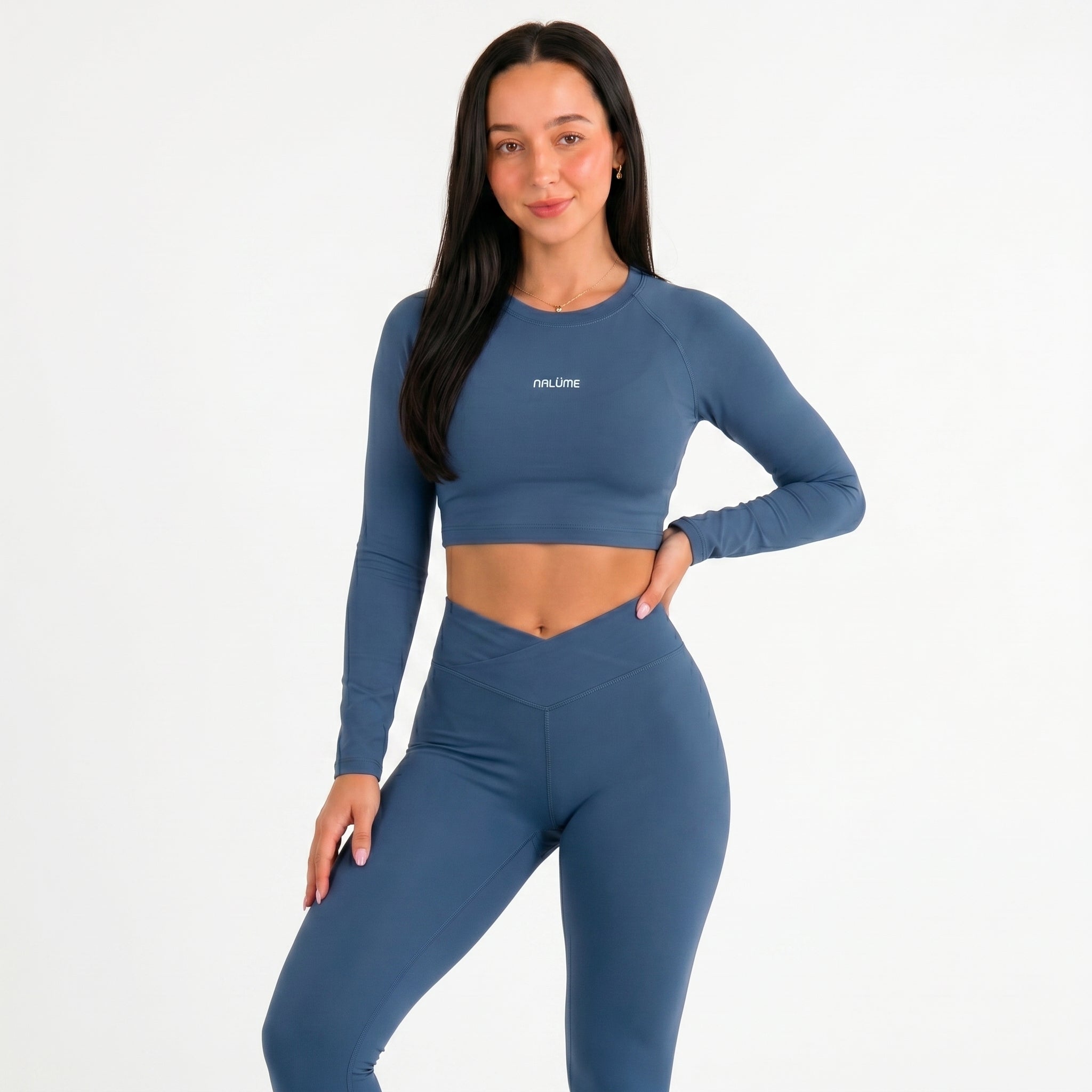 Casaquinho Cropped Solara - Azul Escuro