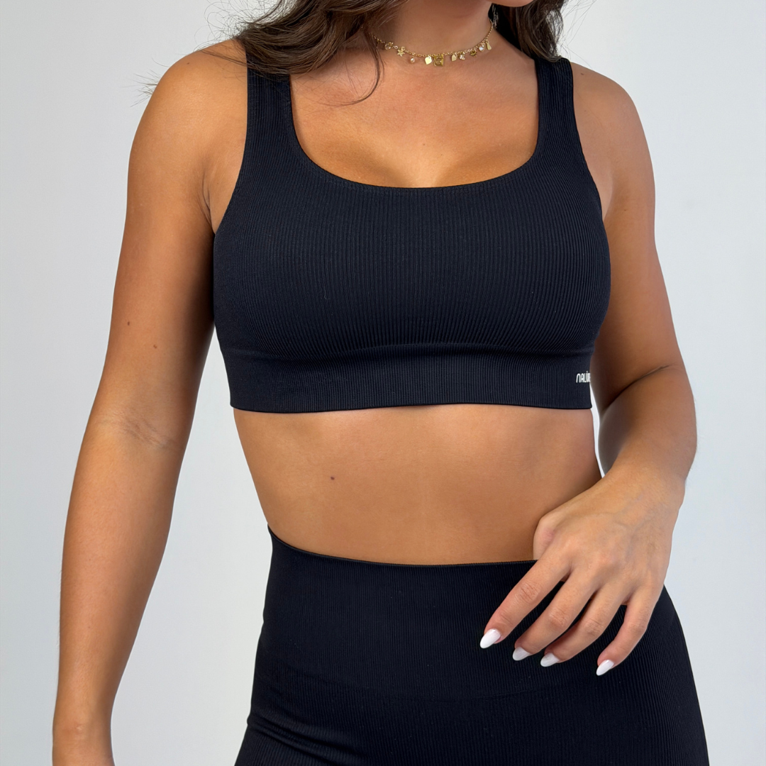 Top U seamless - Preto
