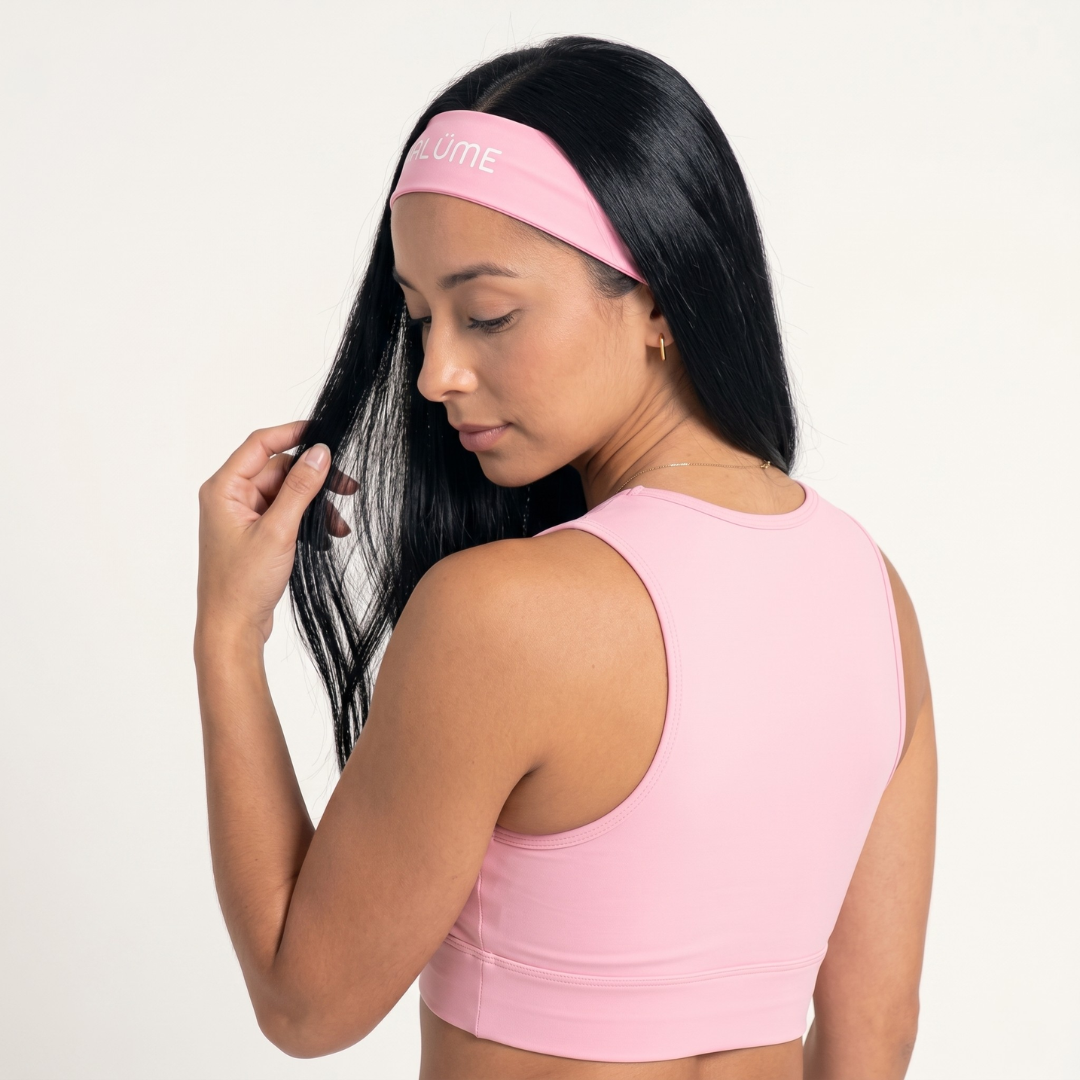 Faixa de Cabelo Rosa - Tamanho Único