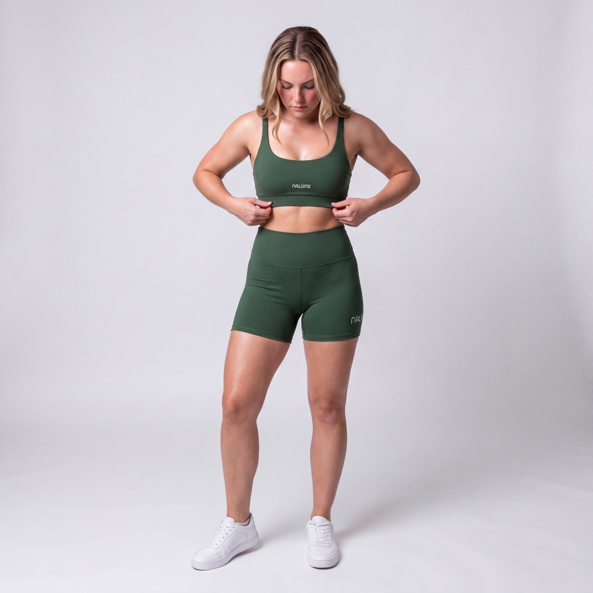 Conjunto Lume Verde Musgo – frente