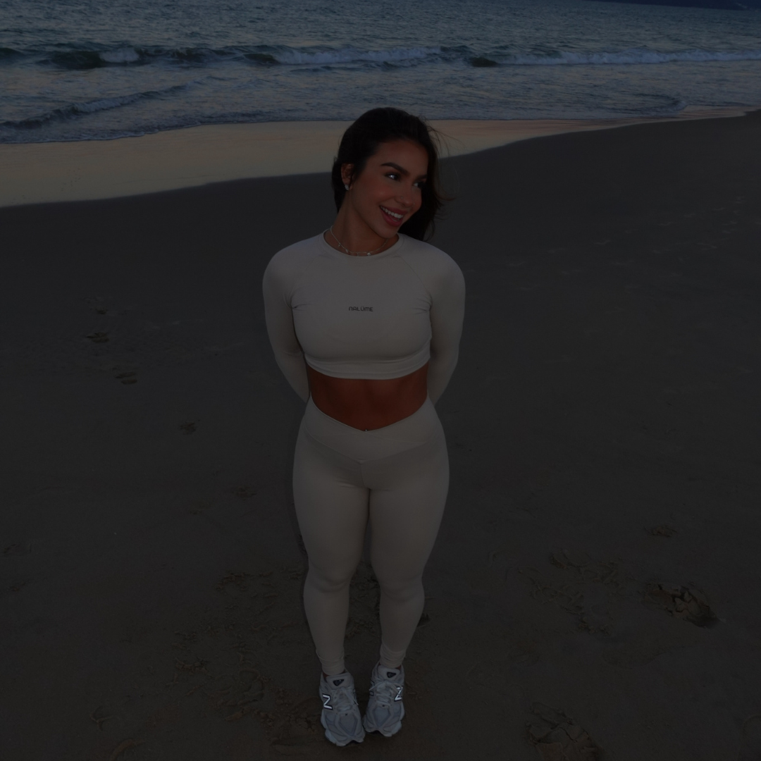 Casaquinho Cropped Solara - Areia