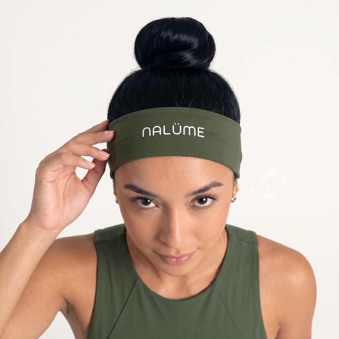 Faixa de Cabelo Verde Musgo - Tamanho Único