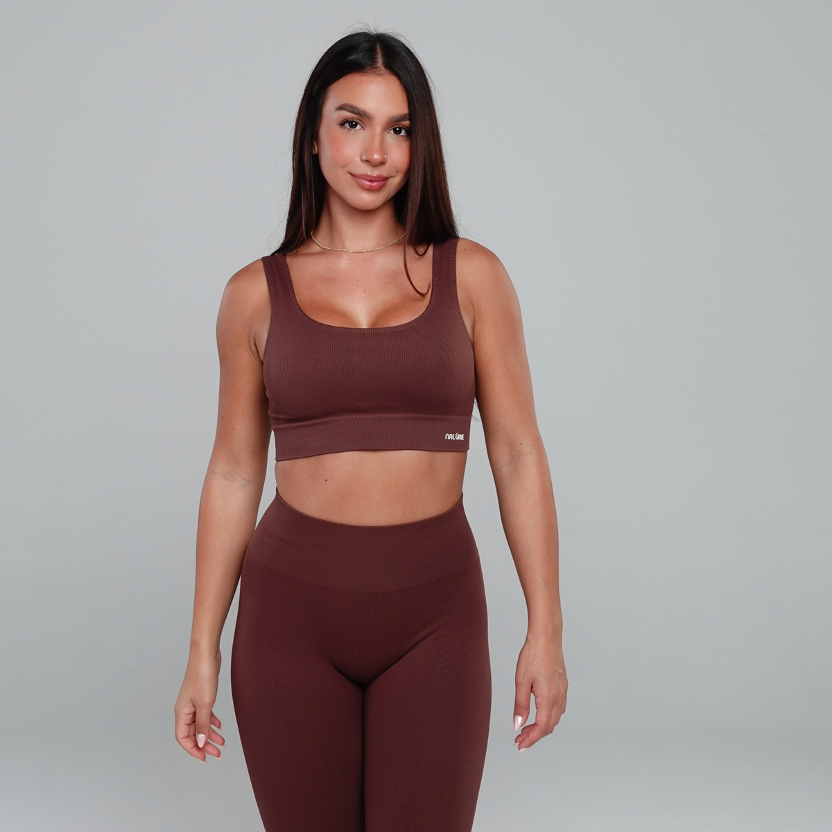 Top U seamless - Marrom