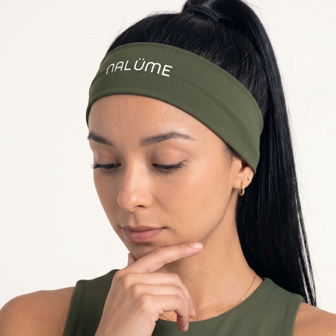 Faixa de Cabelo Verde Musgo - Tamanho Único