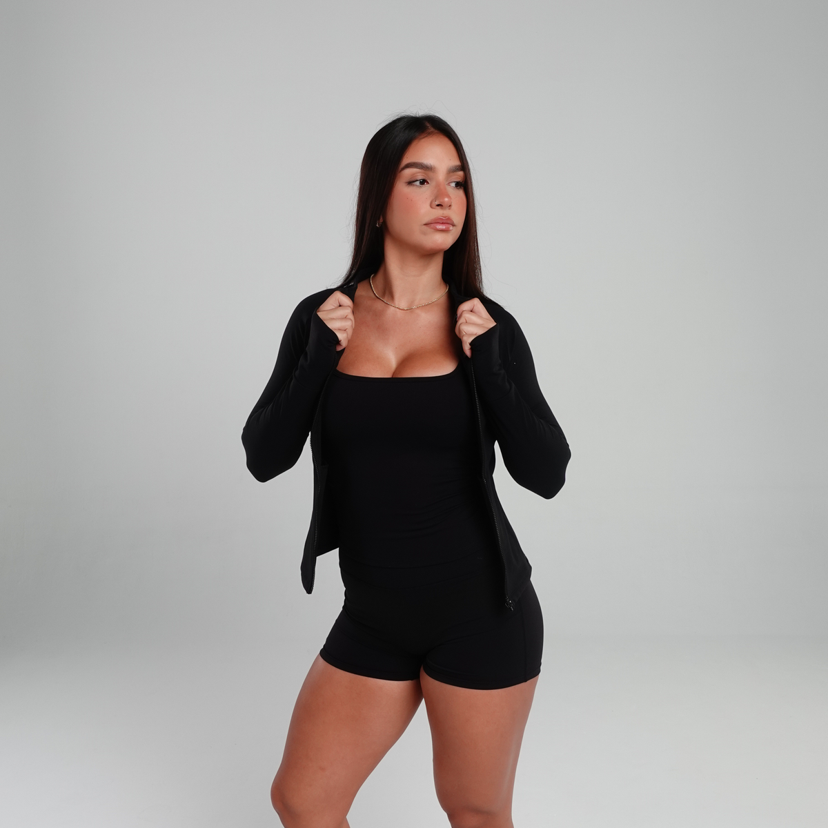 Casaquinho Peach Floss - Preto