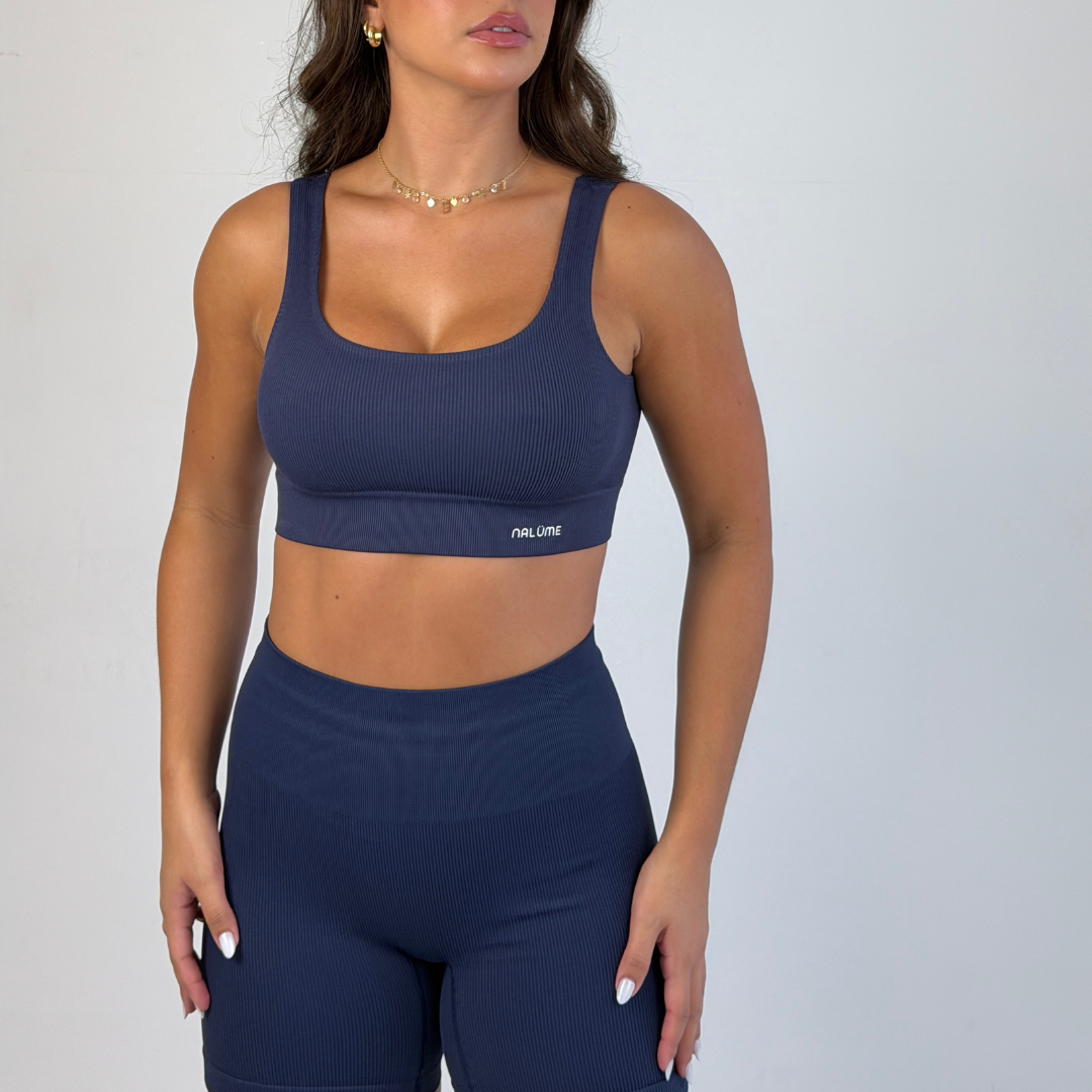Top U seamless - Azul Escuro