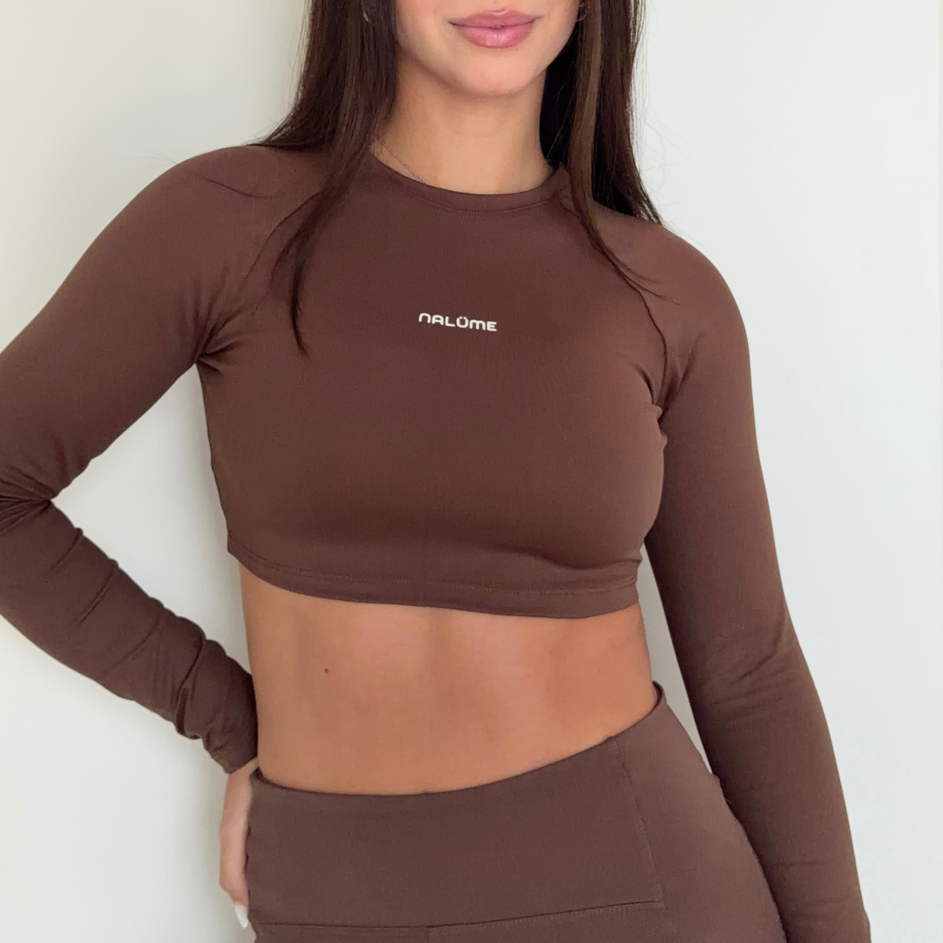 Casaquinho Cropped Solara - Marrom
