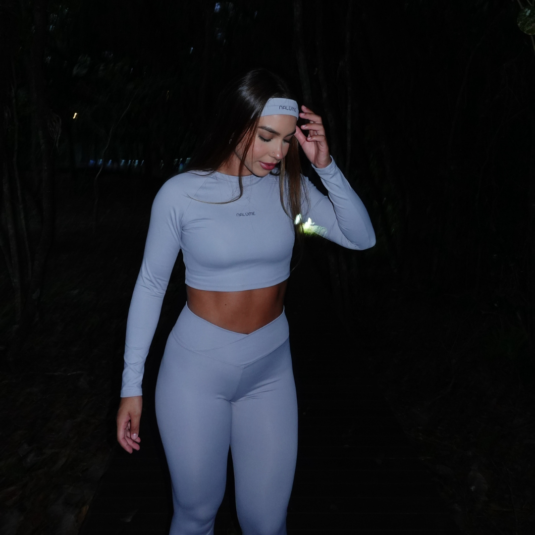 Casaquinho Cropped Solara - Cinza