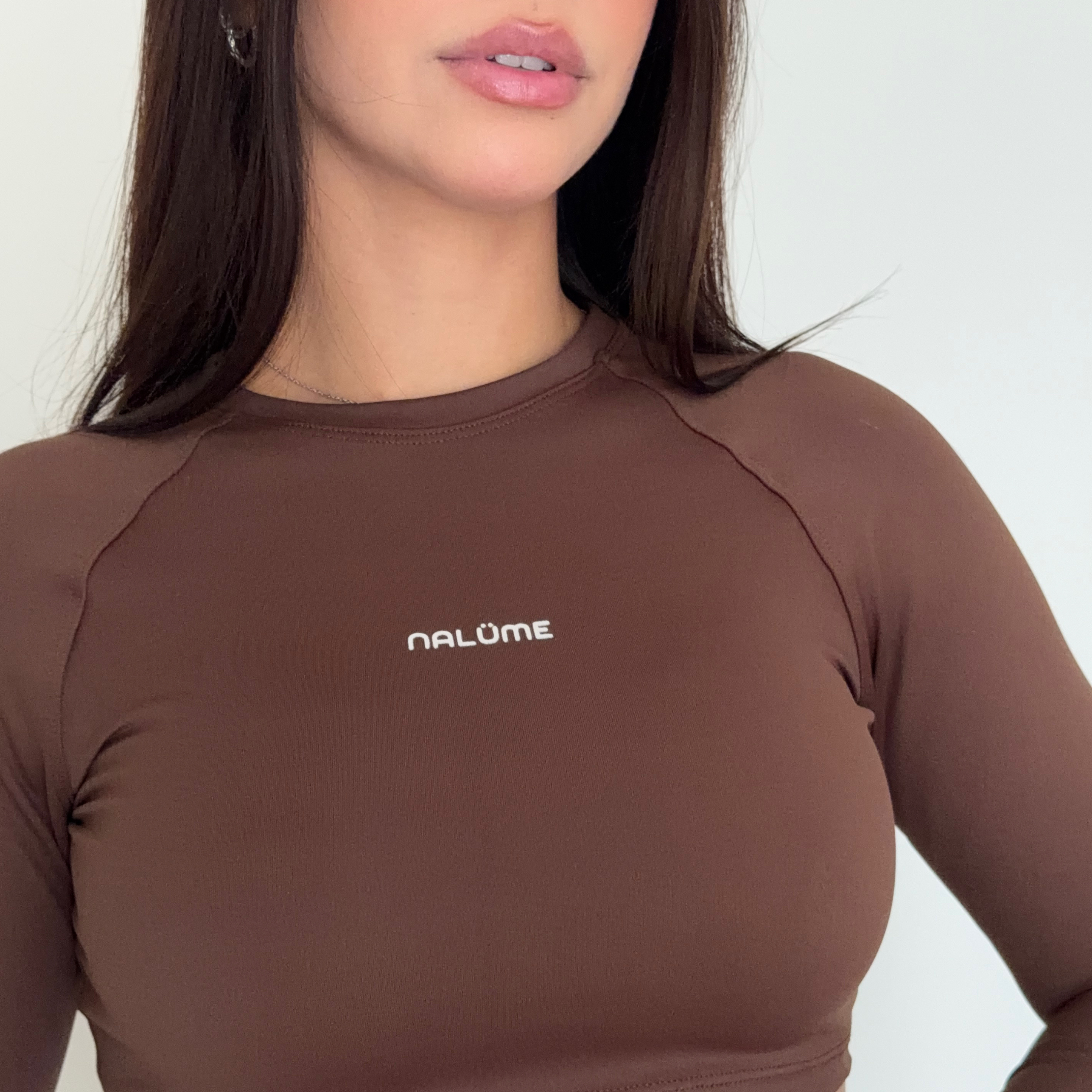Casaquinho Cropped Solara - Marrom