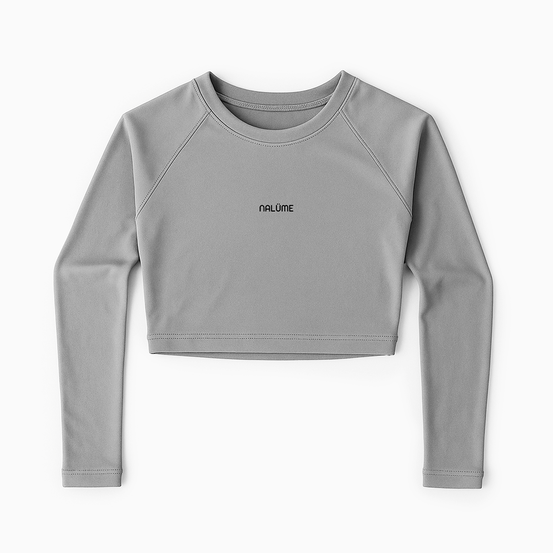 Casaquinho Cropped Solara - Cinza