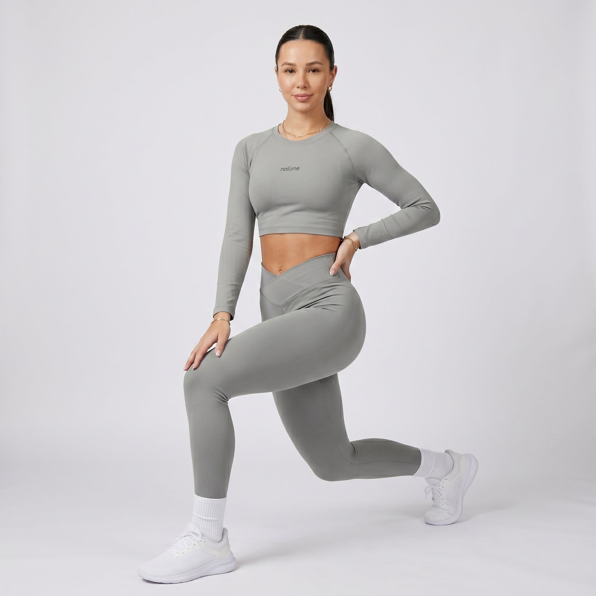 Casaquinho Cropped Solara - Cinza