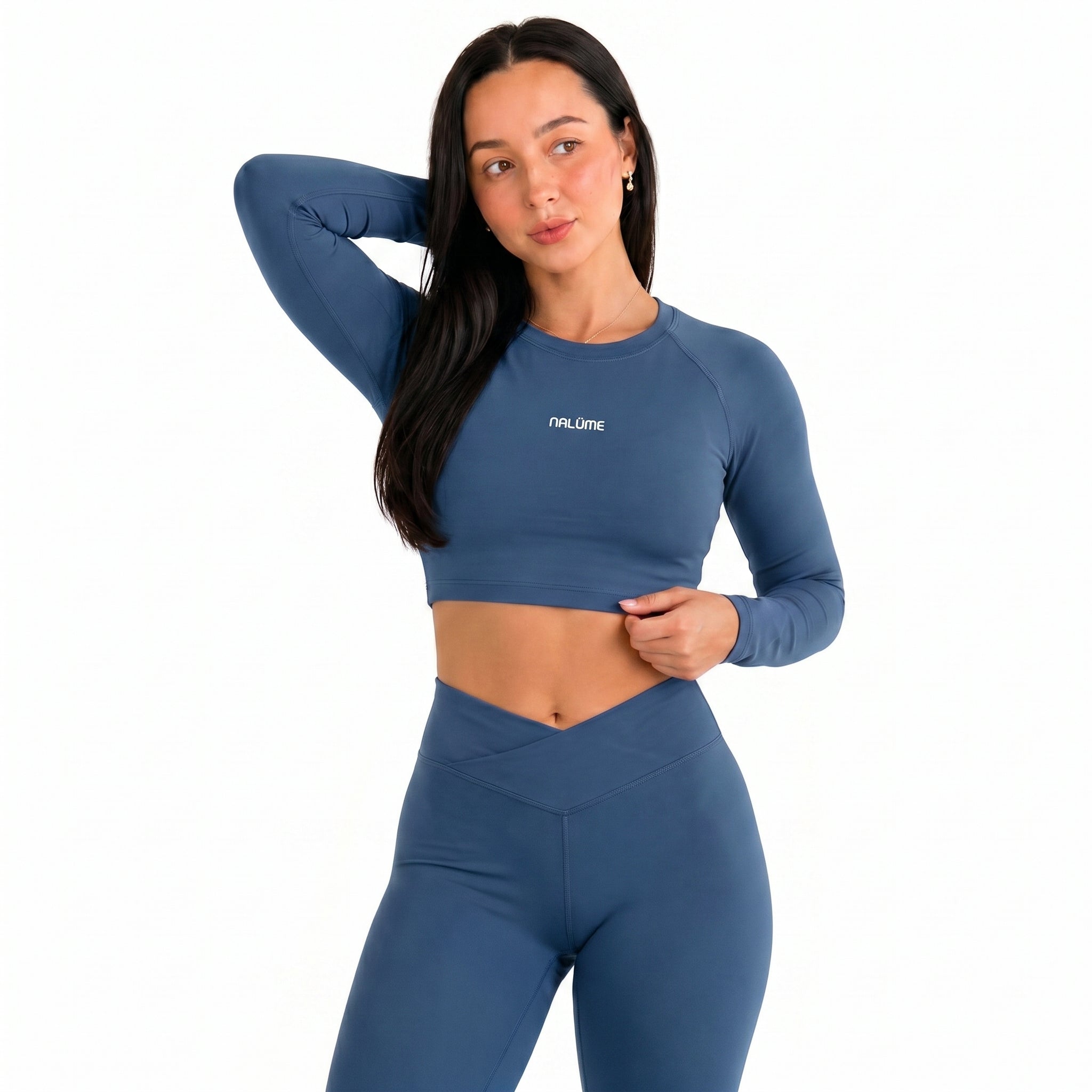 Casaquinho Cropped Solara - Azul Escuro