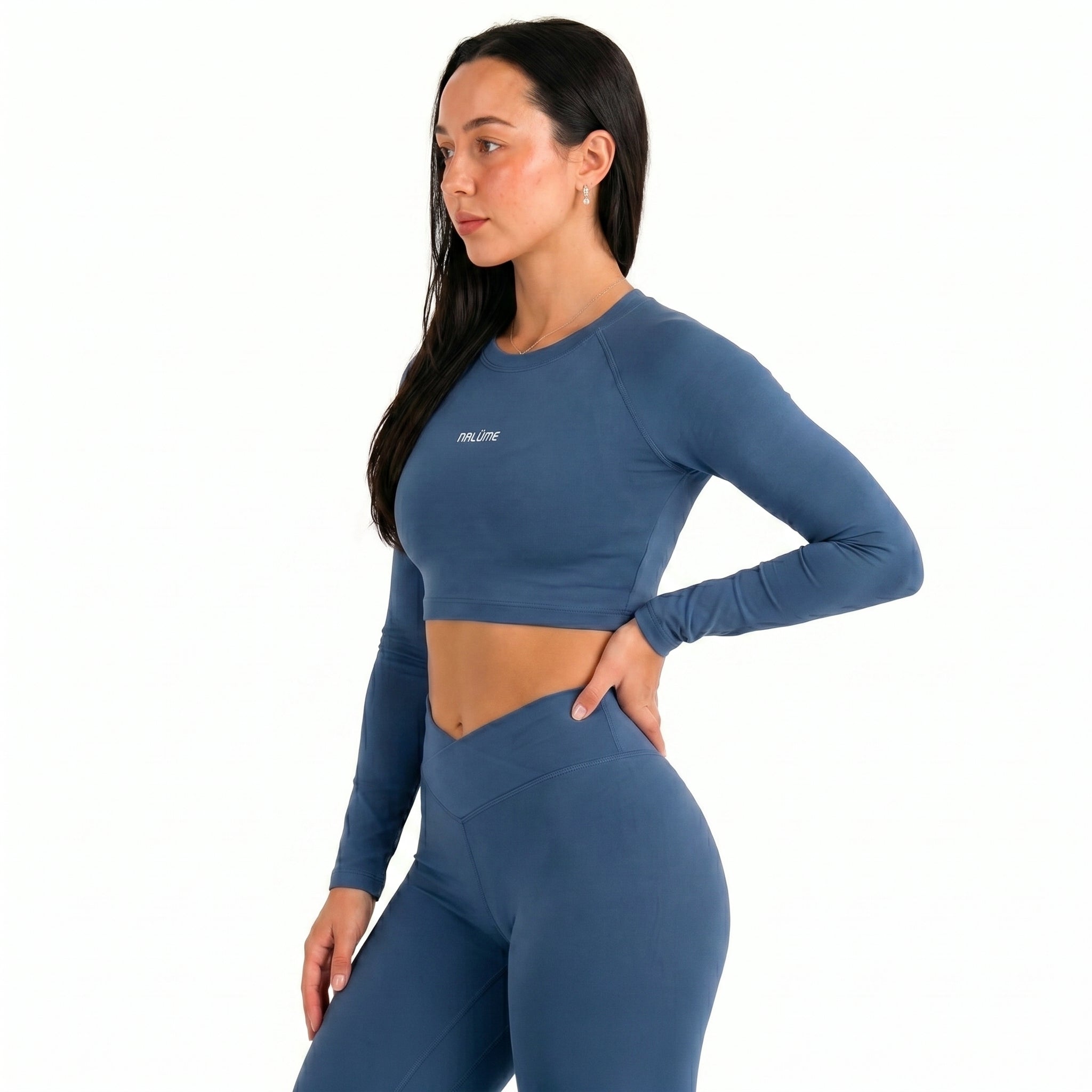 Casaquinho Cropped Solara - Azul Escuro